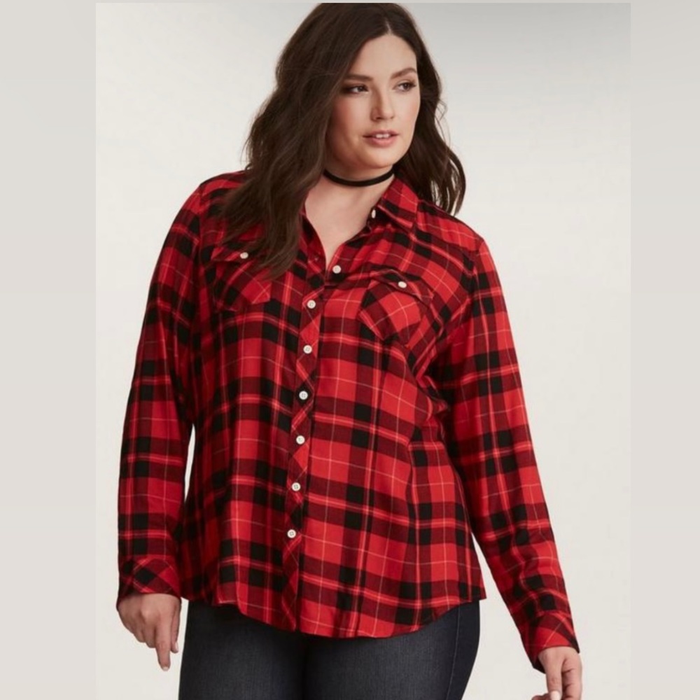 Torrid Plaid Shirt